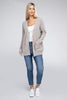 Melange Open Front Sweater Cardigan