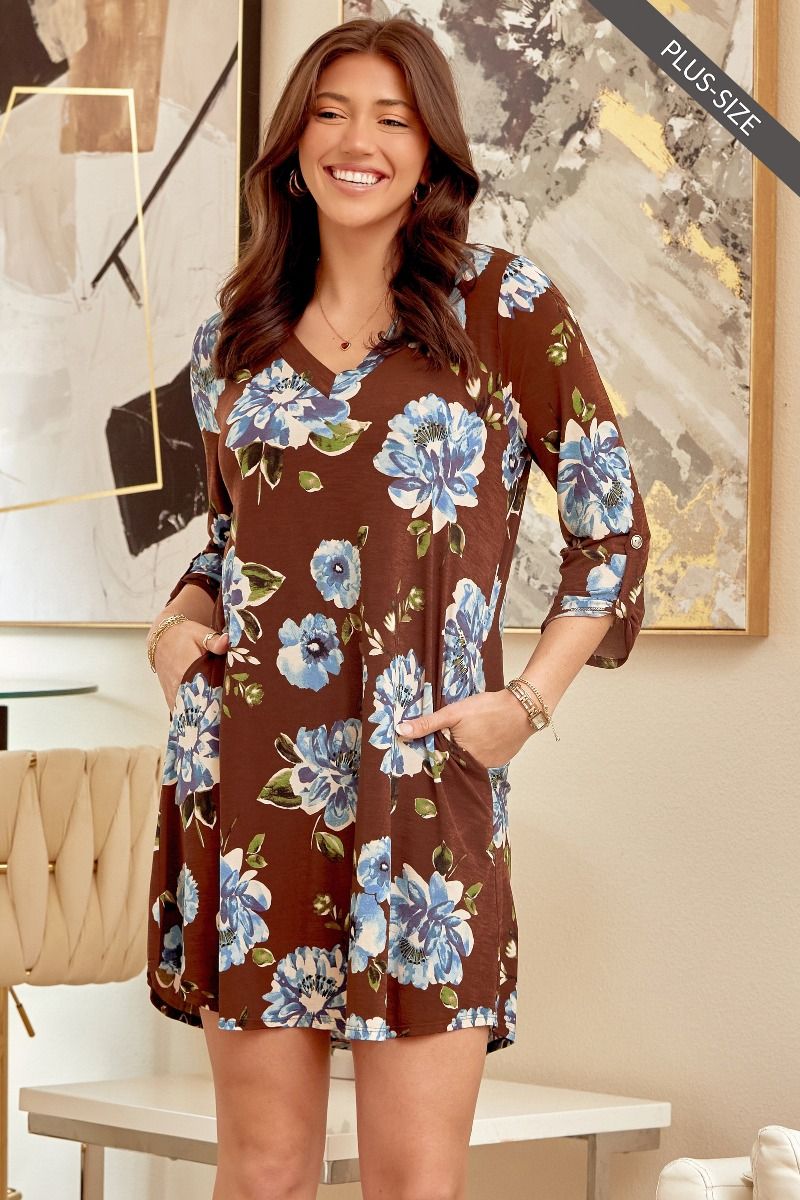 Dear Scarlett V-Neck Dress Plus Size Fall Collection